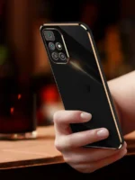Накладка силикон/пластик PRC матовая с цветными краями Xiaomi Redmi 10 зелёный — изображение 6