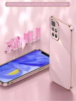 Накладка силикон/пластик PRC матовая с цветными краями Xiaomi Redmi 10 зелёный — изображение 9