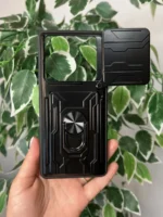 Накладка силикон/пластик PRC с кардхолдером Tecno Pova 6 Pro лиловый — изображение 2