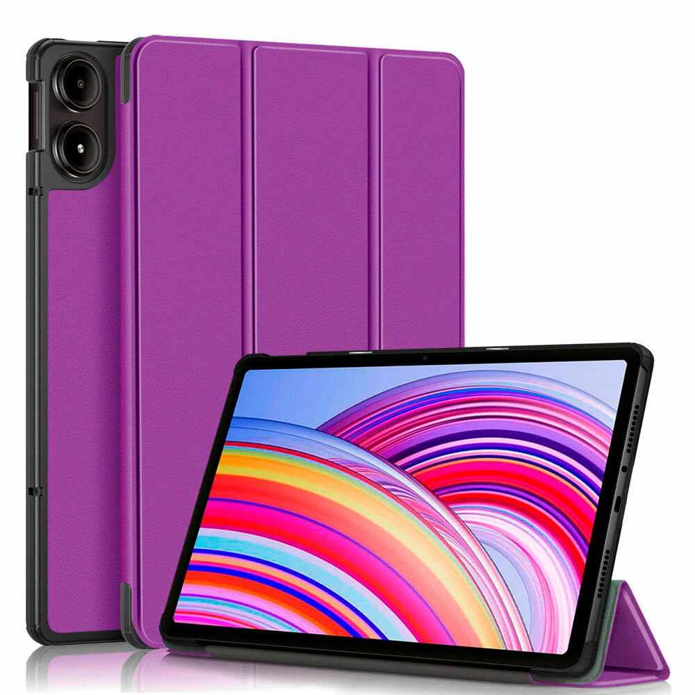 optimize Чехол-книжка для планшета Xiaomi Redmi Pad Pro 12.1"/Poco Pad 12.1" (Силикон) фиолетовый — изображение 1