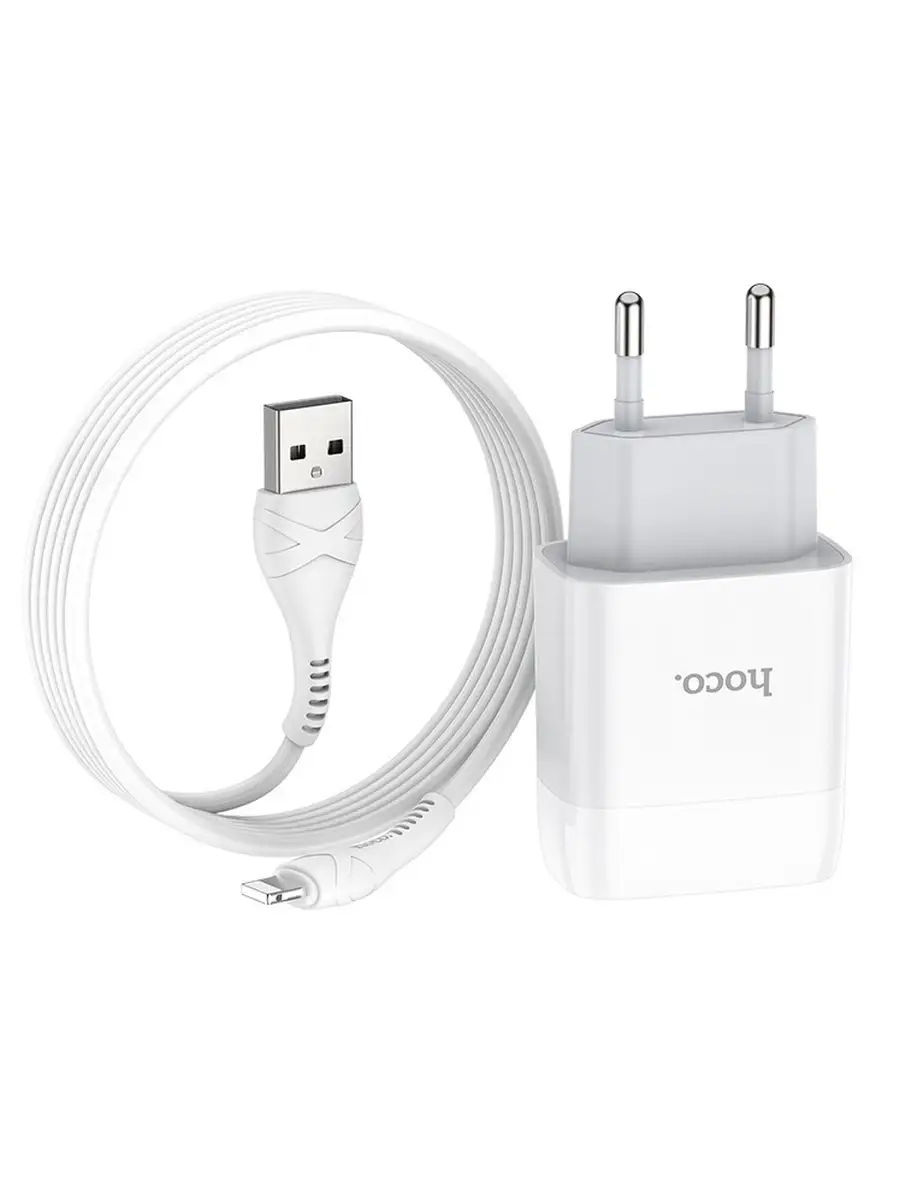 СЗУ Hoco C73A 2USB 2.4A MicroUSB White СЗУ Hoco C73A 2USB 2.4A MicroUSB White