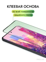Защитное стекло керамическое матовое Redmi Note 11 чёрный — изображение 8