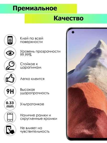 Защитное стекло Xiaomi Redmi Note 12 PRO PLUS 9D без уп. Black