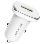 АЗУ borofone bz12a 1usb 3a quick charge adapter white
