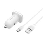 АЗУ borofone bz12a 1usb 3a quick charge type c white