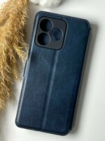 Чехол-книжка Fashion Case Realme C53/C51/Note 50 тёмно-зелёный — изображение 3