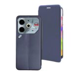Чехол-книжка Fashion Case Tecno Pova 6 Neo синий — изображение 3