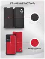 Чехол-книжка Fashion Case Xiaomi Poco F4 GT чёрный — изображение 3