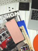 Чехол-книжка Fashion Case Xiaomi Redmi 13/Poco M6 розовое золото — изображение 2