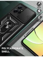 Чехол-книжка Fashion Case Xiaomi Redmi Note 12 4G тёмно-зелёный — изображение 2