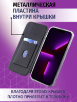 Чехол-книжка Fashion Case Xiaomi Redmi Note 12S 4G тёмно-зелёный — изображение 4