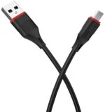 Дата-кабель Borofone BX17 USB/MicroUSB 1м чёрный — изображение 2