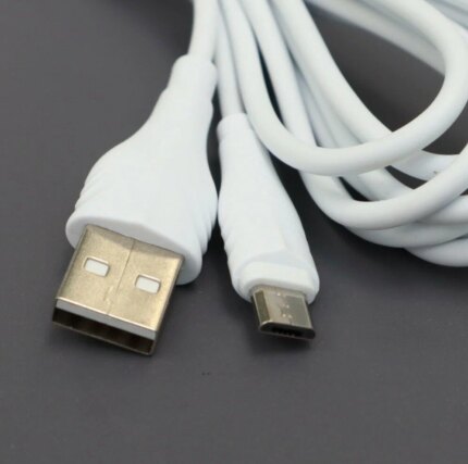 Дата-кабель Borofone BX18 MicroUSB 1m White