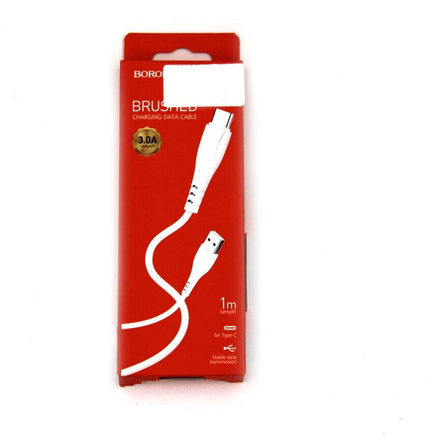 Дата-кабель Borofone BX3 Type-C 1m White Дата-кабель Borofone BX3 Type-C 1m White