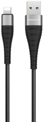 Дата-кабель Borofone BX32 Lightning 2.4A 1m Black