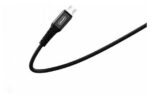 Дата-кабель Denmen D02V MicroUSB 1m Black