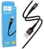 Дата-кабель Denmen D02V USB/MicroUSB 1м чёрный — изображение 3