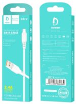 Дата-кабель Denmen D02V USB/MicroUSB 1м золотой — изображение 3