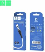 Дата-кабель Denmen D18T Magnetic БПД USB/USB-C 1м белый — изображение 2