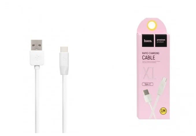 Дата-кабель Hoco Rapid X1 Type-C 1m White Дата-кабель Hoco Rapid X1 Type-C 1m White