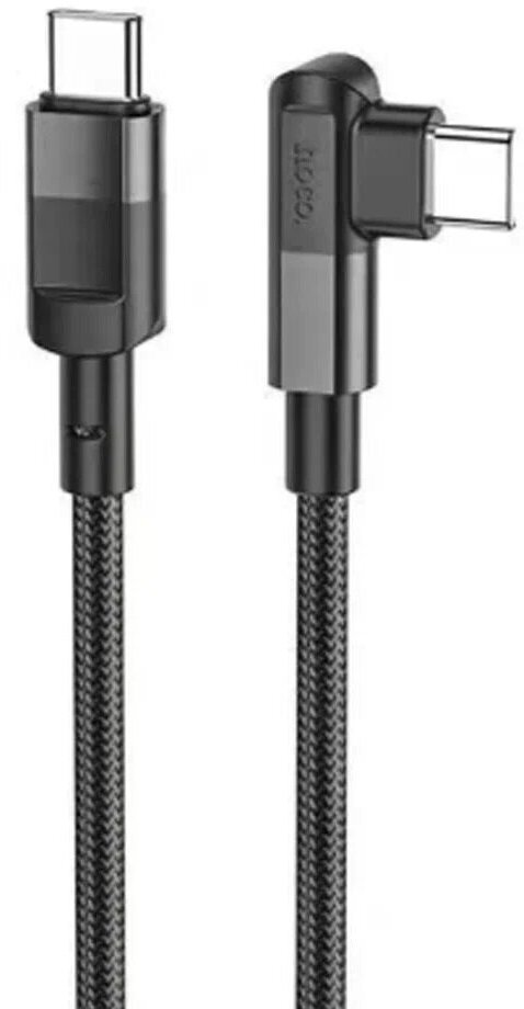 Дата-кабель Hoco U108 PD100W Type-C/Type-C боковой 2m Black Дата-кабель Hoco U108 PD100W Type-C/Type-C боковой 2m Black