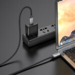 Дата-кабель Hoco US05 USB-C/USB-C 100W 40Gbps 1м чёрный — изображение 2