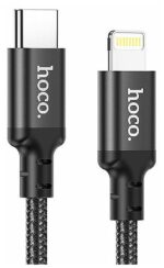 Дата-кабель Hoco X14 USB-C/Lightning 20W 3м чёрный — изображение 4