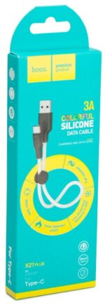 Дата-кабель Hoco X21 PLUS USB/USB-C 0.25м чёрно-белый — изображение 2