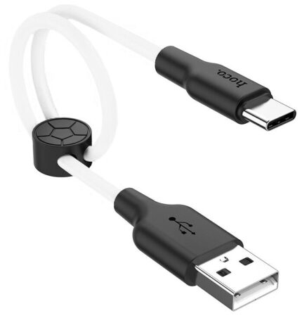 Дата-кабель Hoco X21 PLUS Type-C 0.25m Black/White