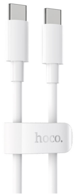 Дата-кабель Hoco X51 High-Power 100W Type-C/Type-C 2m White