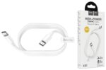 Дата-кабель Hoco X51 USB-C/USB-C 100W 2м белый — изображение 3
