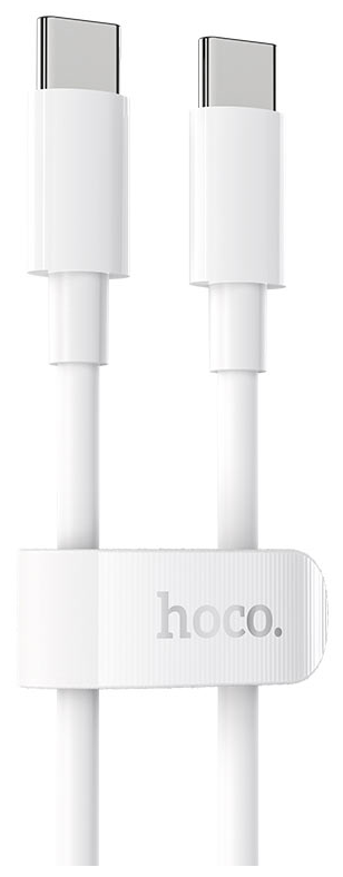 Дата-кабель Hoco X51 High-Power 100W Type-C/Type-C 2m White