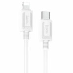 Дата-кабель Hoco X73 PD 27W Type-C/ Lightning 1m White