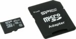 Карта памяти Silicon Power 16GB (class 10) с адаптером — изображение 2