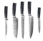 Набор ножей Xiaomi Spetime 5-Pieces Kitchen Knife Set (G05-BU) Синий — изображение 3