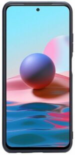 Накладка силикон Карбон Xiaomi Redmi Note 10/10S Poco M5S тёмно-фиолетовый — изображение 2