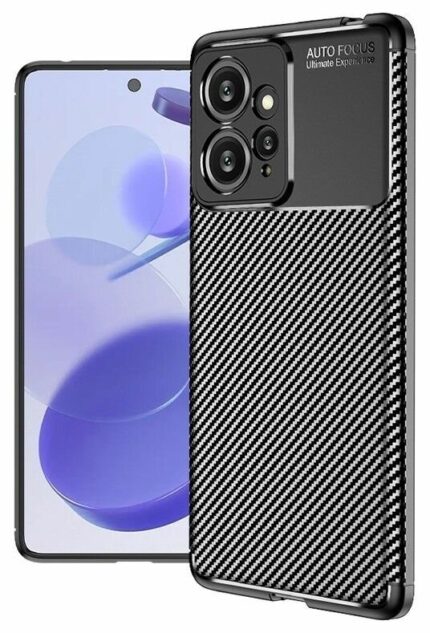 Накладка силикон Карбон Xiaomi Redmi Note 12 4G Black