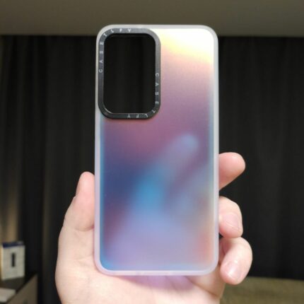 Накладка силикон PRC Samsung A53 перламутр гель Pink