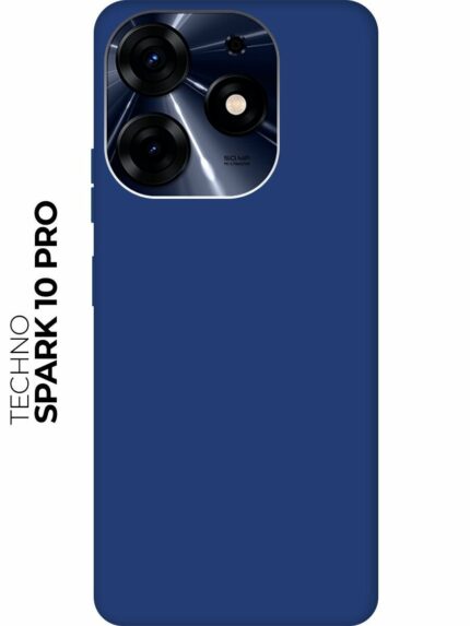 Накладка силикон PRC SoftTouch Tecno Spark 10  PRO Gray Blue