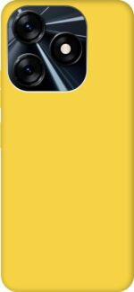 Накладка силикон PRC SoftTouch Tecno Spark 10/10C жёлтый — изображение 3