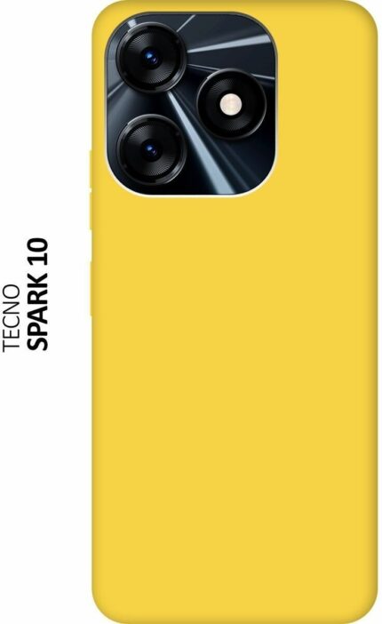 Накладка силикон PRC SoftTouch Tecno Spark 10/10C Yellow