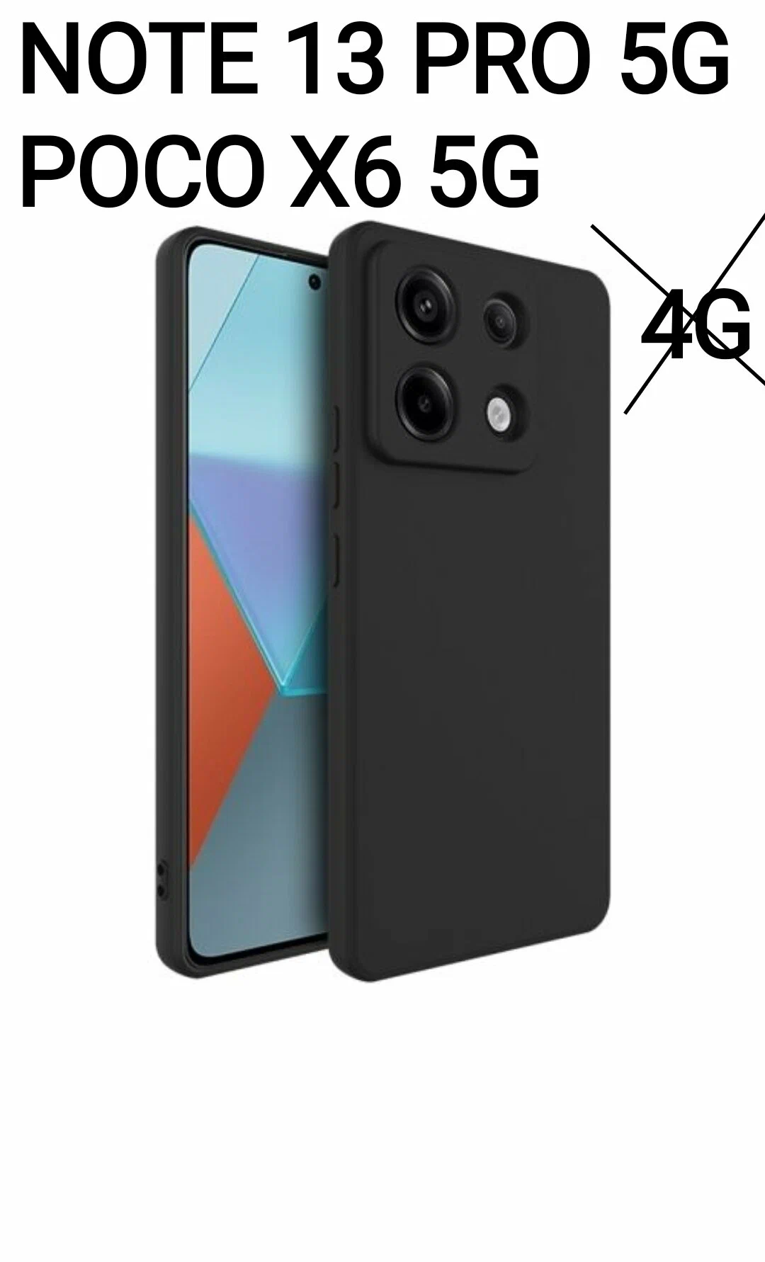 Накладка силикон PRC SoftTouch Xiaomi Redmi 13/Poco M6 Black Накладка силикон PRC SoftTouch Xiaomi Redmi 13/Poco M6 Black