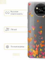 Накладка силикон Silicone Case Xiaomi Poco X3/X3 Pro радужный — изображение 4