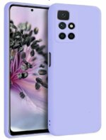 Накладка силикон Silicone Case Xiaomi Poco M4 Pro 5G/Note11 5G/11S 5G лазурный — изображение 3