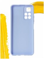 Накладка силикон Silicone Case Xiaomi Poco M4 Pro 5G/Note11 5G/11S 5G хаки — изображение 2