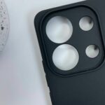 Накладка силикон Silicone Case Xiaomi Redmi Note 13 4G чёрный — изображение 3