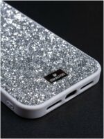 Накладка силикон Swarovski Apple iPhone 15 Pro белый — изображение 3