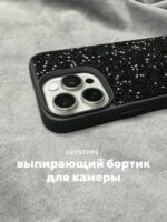 Накладка силикон Swarovski Apple iPhone 16 Pro розовый — изображение 3