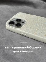 Накладка силикон Swarovski Apple iPhone 16 белый — изображение 3