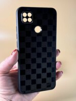 Накладка силикон/кожа LOGO Xiaomi Redmi 9C/10A красный — изображение 2